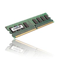 Crucial 1GB DDR2-667 (PC2-5300) CL5 Desktop Memory Module