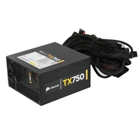 Corsair TX Series TX750 750 Watt  80 Plus Bronze Power Supply REfurbished