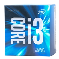6th Gen Intel®
Core™ i3-6100 3.7GHz LGA 1151 Processor