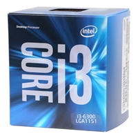 6th Gen Intel®
Core™ i3-6300 3.8GHz LGA 1151 Processor