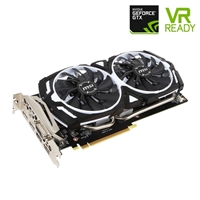 MSI GeForce GTX 1060 ARMOR Overclocked V1 6GB Video Card